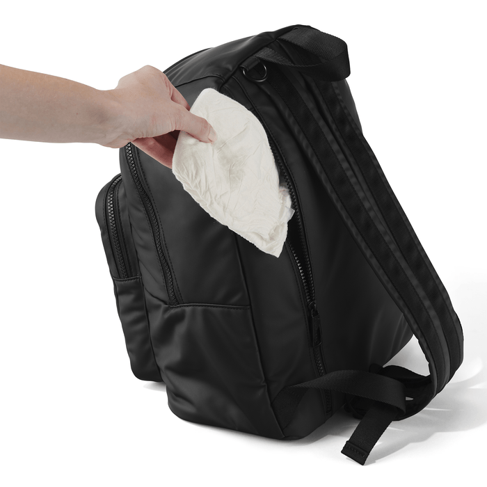 Traveller Nappy Backpack - Black Weatherproof