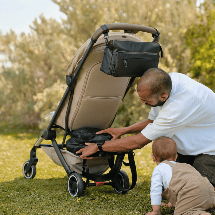 Traveller Nappy Backpack - Black Weatherproof